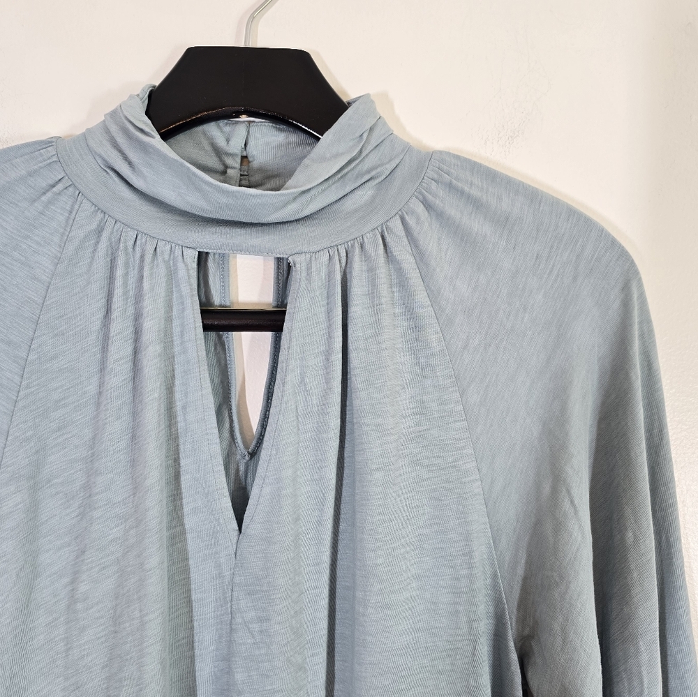 Nation Los Angeles Rosalie Blouse Top Small in Sea Moss - Picture 7 of 13